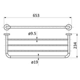 Round Bath Shelf - Chrome