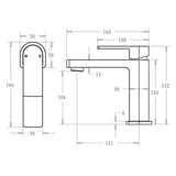 Flores Basin Mixer - Matt Black