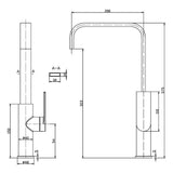 Coomera Sink Mixer - Brushed Gold